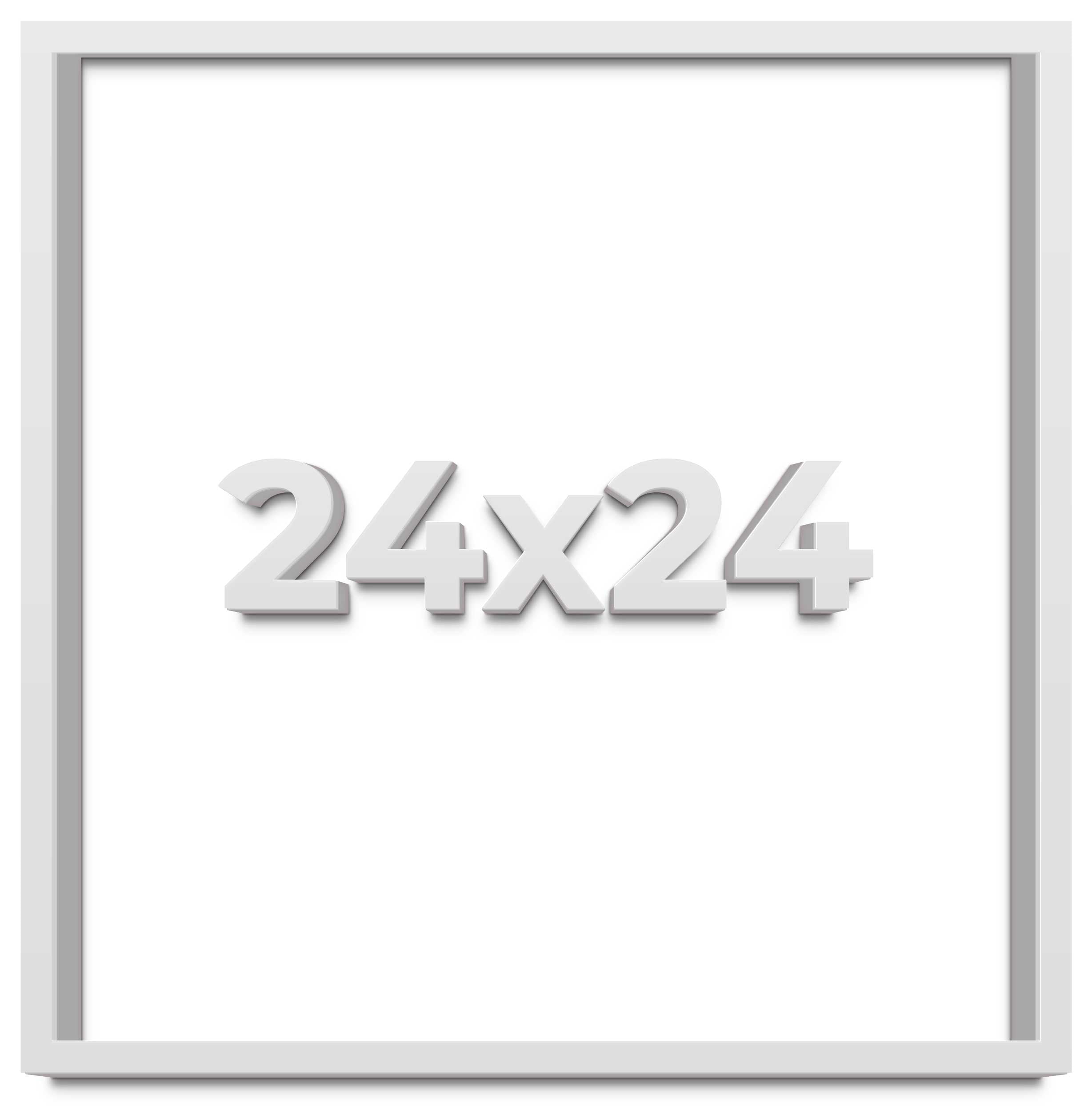 Walmart 24x24 White Wood Shadow Box Frame | 2 Inches Deep | UV ...