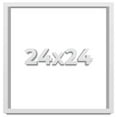 thumbnail image 1 of 24x24 Shadow Box High Gloss White Display Frame | 1.625 Inches Deep | 1 Inch Moulding Width | Solid, 1 of 4