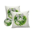 24x24 Waterproof Outdoor Pillow Covers Spring Farmhouse Wreath