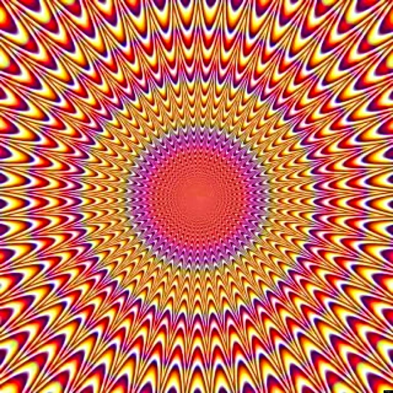 24x24in Laminated Trippy Hippie Photographic Print Poster