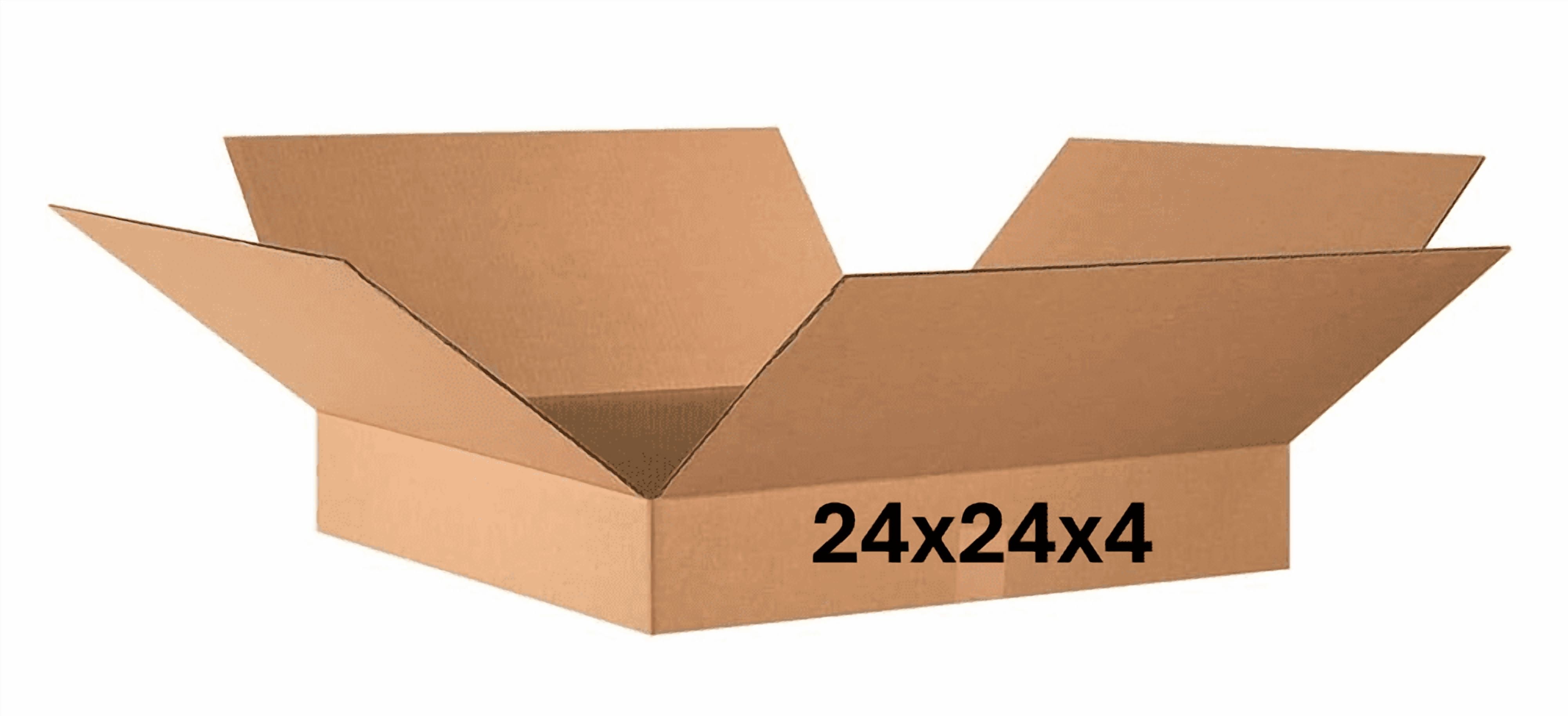 24x24x4 (200 lb strength) | SINGLE CARDBOARD BOX - Walmart.com