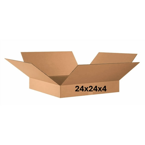 24x24x4 (200 lb strength) | SINGLE CARDBOARD BOX