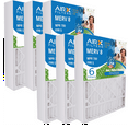 thumbnail image 1 of 24x24x4 Air Filter MERV 8 Comparable to MPR 700 & FPR 5 Electrostatic Pleated Air Conditioner Filter 6 Pack HVAC AC Premium USA Made 24x24x4 Furnace Filters by AIRX FILTERS WICKED CLEAN AIR., 1 of 3