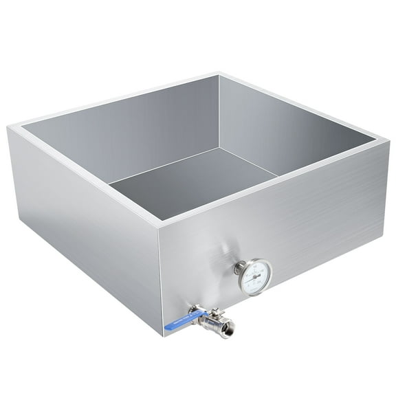 24x24x9.5 Inch Maple Syrup Evaporator Pan, 304 Stainless Steel with 1 Valve, Professional Grade for Efficient Home Syrup Boiling