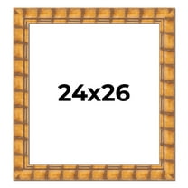 24x26 Frame Beige Real Wood Picture Frame Width 3 inches | Interior Frame Depth 0.5 inches |
