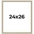 thumbnail image 1 of 24x26 Frame Grey Solid Wood Picture Frame Width 1 Inches | Interior Frame Depth 0.5 Inches |, 1 of 8