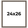 thumbnail image 1 of 24x26 Frame Silver Real Wood Picture Frame Width 1.25 Inches | Interior Frame Depth 0.5 Inches |, 1 of 8