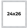 thumbnail image 1 of 24x26 Frame Sterling Silver Solid Wood Picture Frame | 1.25 Inch Moulding Width | 0.75 Inch, 1 of 8