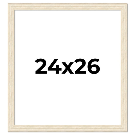 24x26 Frame White Real Wood Picture Frame Width 1.5 inches | Interior Frame Depth 0.5 inches | Barn