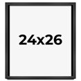 thumbnail image 1 of 24x26 Shadow Box Frame Grey Charcoal Black | 0.875 Inches Deep | Solid Wood Shadowbox Display Frame, 1 of 8