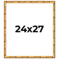 thumbnail image 1 of 24x27 Frame Gold Bamboo Solid Wood Picture Frame | 1 Inch Moulding Width | Interior Frame Depth, 1 of 8