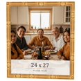 thumbnail image 1 of 24x27 Frame Gold Bamboo Solid Wood Picture Frame | 1 Inch Moulding Width | Interior Frame Depth, 1 of 8