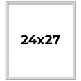 thumbnail image 1 of 24x27 Frame Silver Inner Slope Bevel Picture Frame | 1 Inch Moulding Width | 0.75 Inch Rabbet Depth, 1 of 8