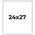 thumbnail image 1 of 24x27 Frame White Real Wood Picture Frame Width 0.75 inches | Interior Frame Depth 0.5 inches |, 1 of 8