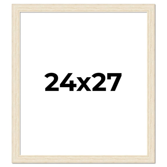 24x27 Frame White Real Wood Picture Frame Width 1.5 inches | Interior Frame Depth 0.5 inches | Barn