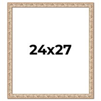 24x27 Frame White Real Wood Picture Frame Width 1.5 inches | Interior Frame Depth 0.5 inches |