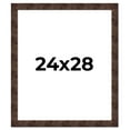 thumbnail image 1 of 24x28 Frame Brown Burl Real Wood Picture Frame Width 1.625 Inches | Interior Frame Depth 0.5 Inches, 1 of 8