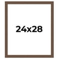 thumbnail image 1 of 24x28 Farmhouse Brown Solid Wood Picture Frame Width 1.5 Inches | Interior Frame Depth 0.5 Inches |, 1 of 8