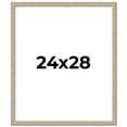 thumbnail image 1 of 24x28 Frame Grey Solid Wood Picture Frame Width 1 Inches | Interior Frame Depth 0.5 Inches |, 1 of 8