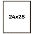 thumbnail image 1 of 24x28 Frame Silver Real Wood Picture Frame Width 1.25 Inches | Interior Frame Depth 0.75 Inches |, 1 of 8