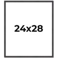 thumbnail image 1 of 24x28 Rustic Brown Real Wood Picture Frame Width 0.75 inches | Interior Frame Depth 0.5 inches |, 1 of 8