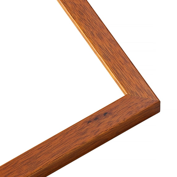 24x28 Slim Profile Brown Picture Frame - UV Acrylic, Foam Board Backing, Hanging Hardware