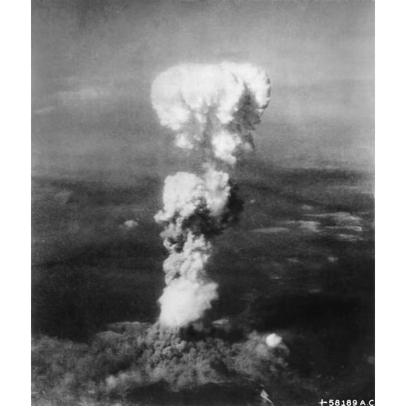 24x28in Poster Atomic cloud over Hiroshima - NARA 542192