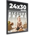 thumbnail image 1 of 24x30 Frame Black Passaggi Solid Wood Picture Frame Width 1.5 Inches | Interior Depth 0.5 Inches |, 1 of 8
