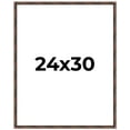 thumbnail image 1 of 24x30 Frame Brown Bamboo with Dark Coffee/Walnut Finish | Solid Wood Picture Frame Width 0.75, 1 of 8