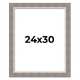 thumbnail image 1 of 24x30 Frame Grey Real Wood Picture Frame Width 2.75 Inches | Interior Frame Depth 0.5 Inches |, 1 of 8