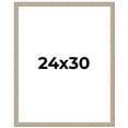 thumbnail image 1 of 24x30 Frame Grey Solid Wood Picture Frame Width 1 Inches | Interior Frame Depth 0.5 Inches |, 1 of 8
