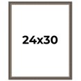 thumbnail image 1 of 24x30 Frame Silver Real Wood Picture Frame Width 1.25 Inches | Interior Frame Depth 0.5 Inches |, 1 of 8
