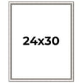 thumbnail image 1 of 24x30 Frame Silver Real Wood Picture Frame Width 1.25 Inches | Interior Frame Depth 0.5 Inches |, 1 of 8