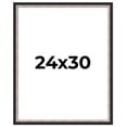 thumbnail image 1 of 24x30 Frame Silver Real Wood Picture Frame Width 1.25 Inches | Interior Frame Depth 0.75 Inches |, 1 of 8