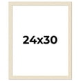 thumbnail image 1 of 24x30 Frame White Real Wood Picture Frame Width 1.5 inches | Interior Frame Depth 0.5 inches | Barn, 1 of 8