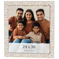 thumbnail image 1 of 24x30 Frame White Real Wood Picture Frame Width 1.5 inches | Interior Frame Depth 0.5 inches |, 1 of 8