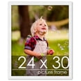thumbnail image 1 of 24x30 Frame White Wood Picture Frame - UV Acrylic, Foam Board Backing, & Hanging Hardware Included!, 1 of 9