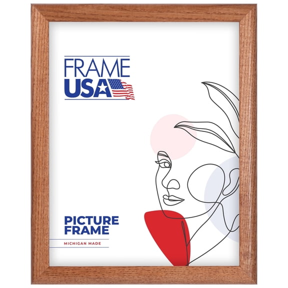 24x30 Picture Frame, Brown Economy Wood Style 80288103400, 0.75 Inch Wood with Plexiglass