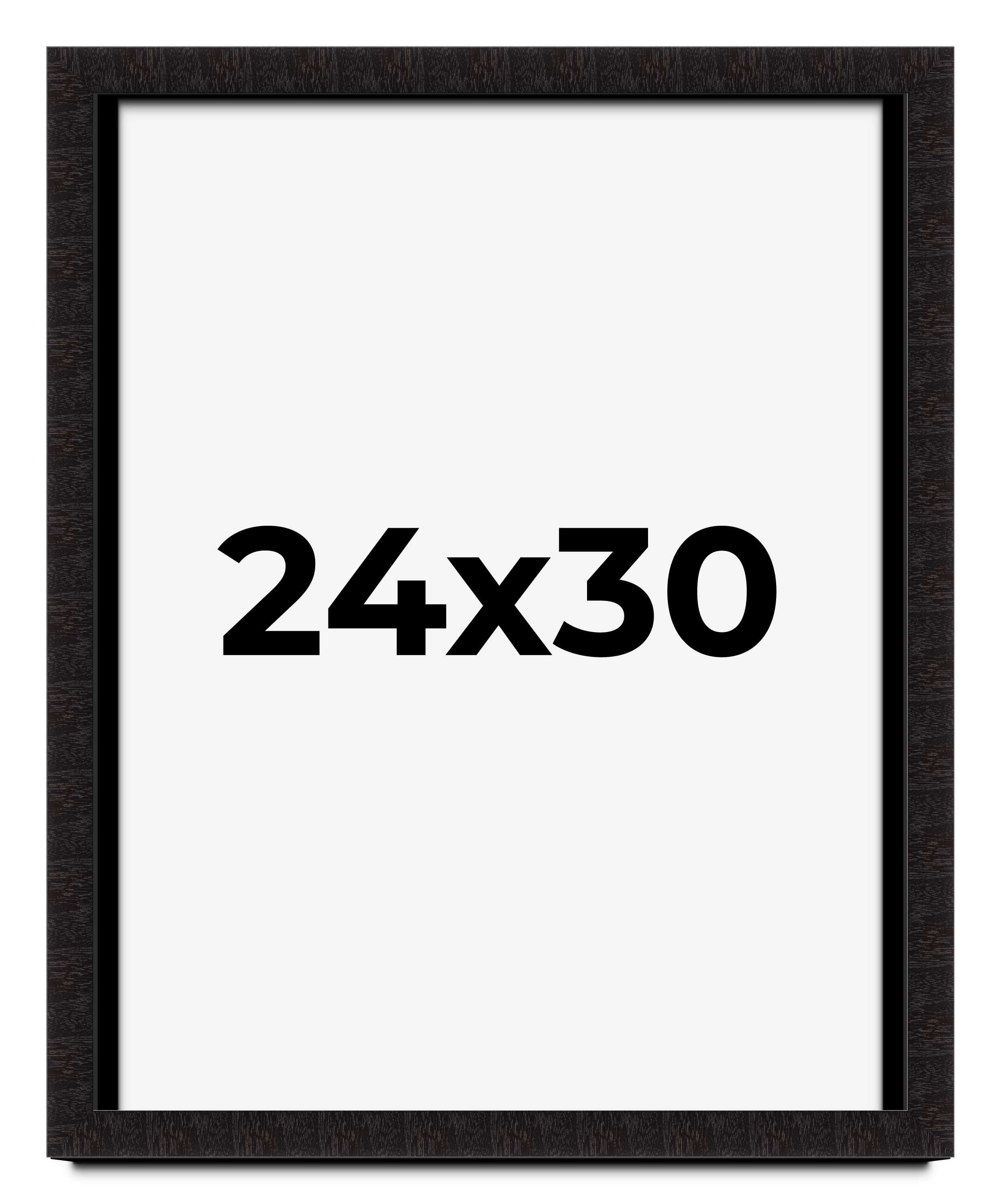 24x30 Shadow Box Black Solid Wood Display Picture Frame | 1 Inch Rabbet ...