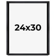 thumbnail image 1 of 24x30 Shadow Box Frame Black | 1 Inches Deep Real Wood Farmhouse Shadowbox Display Frame | UV, 1 of 6