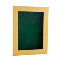 CustomPictureFrames 24x30 Shadow Box Frame Natural Wood with Forest Green Backing