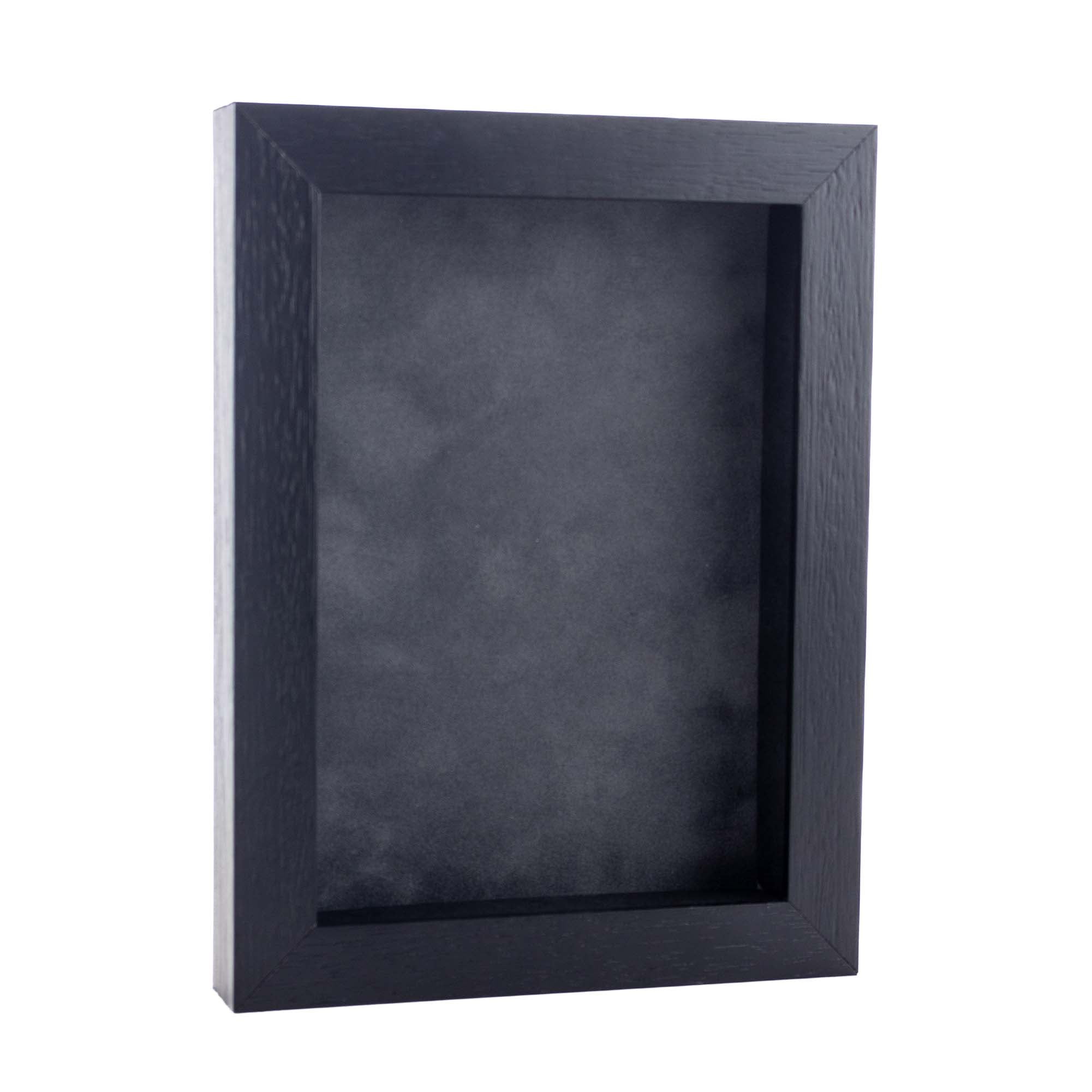24x30 Shadow Box Frame Textured Black Wood | With a 3/4