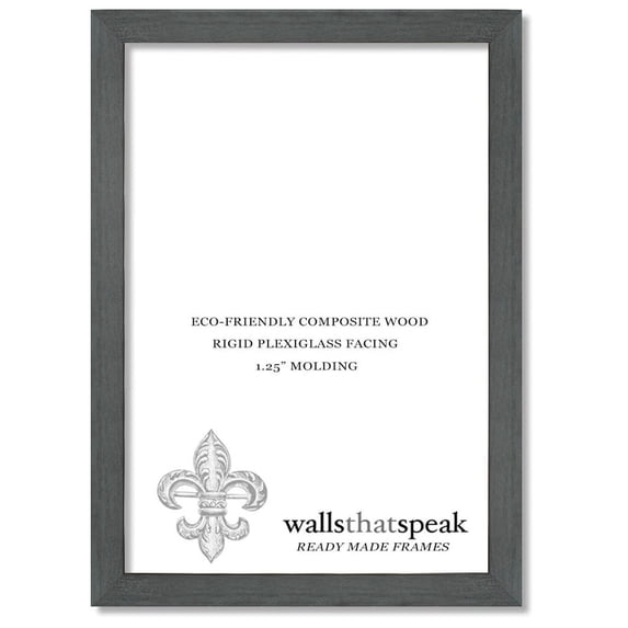 24x30 Slate Gray Picture Frame for Puzzles Posters Photos or Artwork