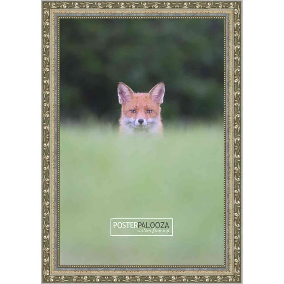 24x30 Silver Wood Picture Frame - UV Acrylic, Foam Board Backing, Hanging Hardware