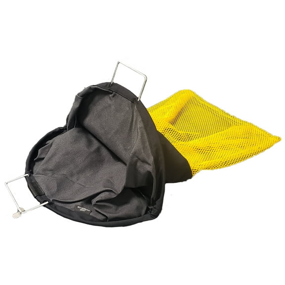 24x30 Wire Handle Bull Bag - Heavy-Duty Storage Bag - Half Solid Nylon, Half Nylon Mesh - Recreational & Commercial