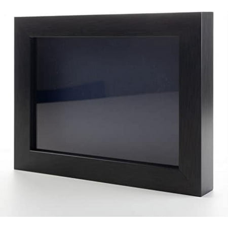 24x30 large box display wooden frame with navy acid-free backing uv & hanging hardware - with 3/4" usable depth - great display frame for jerseys box