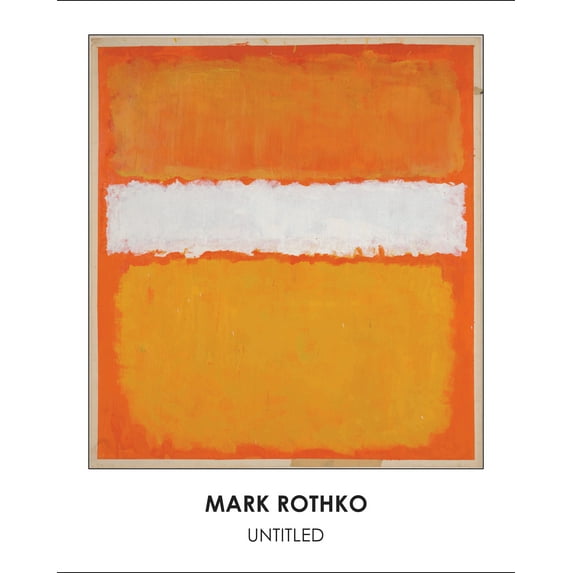 24x30in Coated Paper Mark Rothko - Untitled