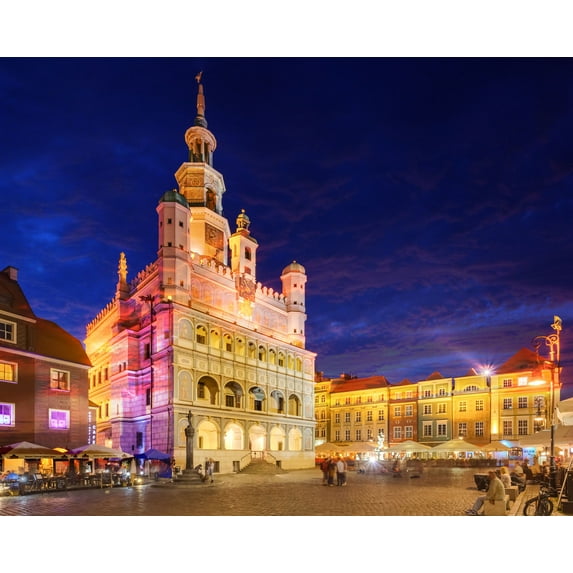 24x30in Photo Paper Ayuntamiento Photographic Print Poster Most Beautiful Places in Poland, Poznan, Polonia Art Print Photo