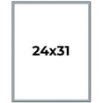 thumbnail image 1 of 24x31 Frame Rustic Sky Blue Solid Wood Picture Frame | 0.75 Inch Moulding Width |Includes UV, 1 of 8