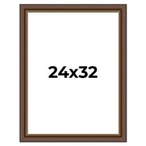 24x32 Copper and Brown Real Wood Picture Frame Width 2 inches | Interior Frame Depth 0.5 inches |